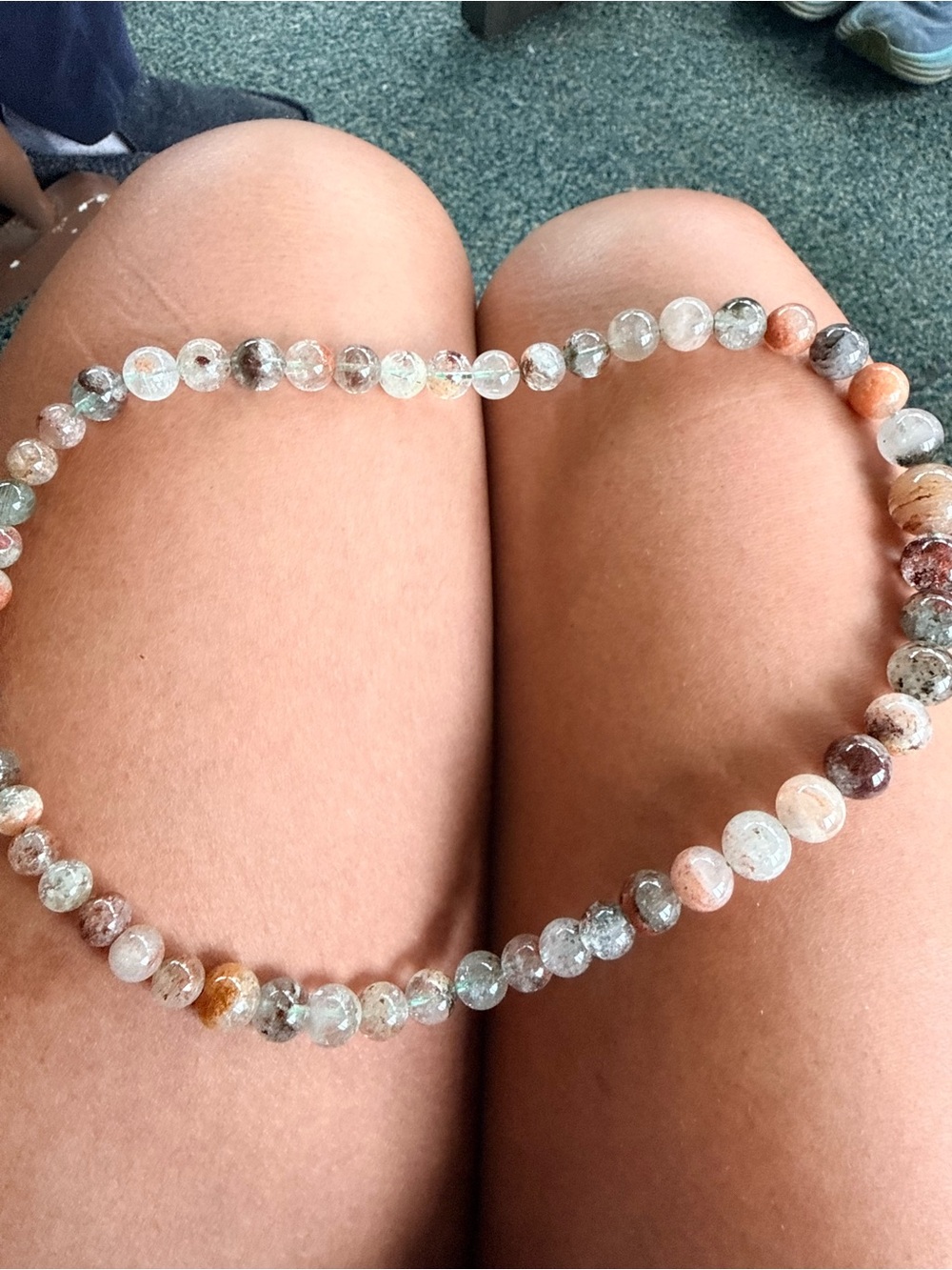 Multicolor Beaded Gemstone Necklace